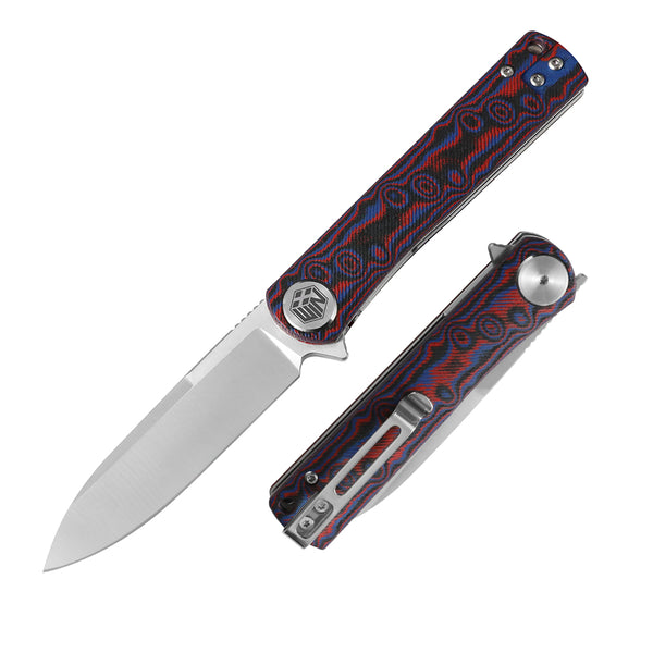 D2 Pocket Knife With Micarta Handle And Liner Lock System