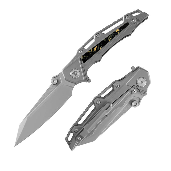 DREAMTECH M390 Knife With Titanium & Carbon Fiber Handle And Liner Lock System D3385