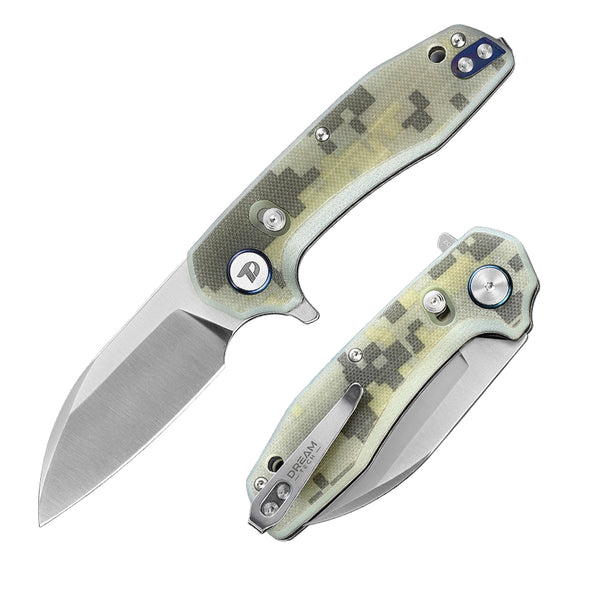 DREAMTECH Knife Outdoor Folding Knife G10 Handle D2 Knife D3435
