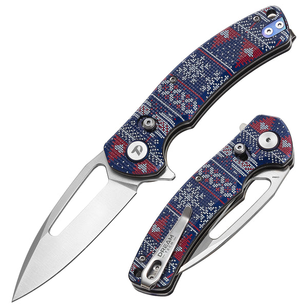 DREAMTECH Knife Christmas Knife Outdoor knife G10 Handle D2 Knife D3444