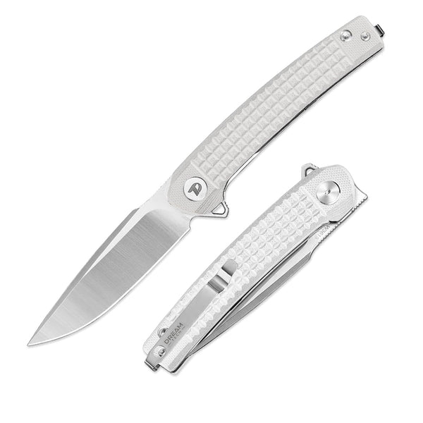 DREAMTECH Knives Folding Pocket Knife G10 Handle D2 Knife D3613