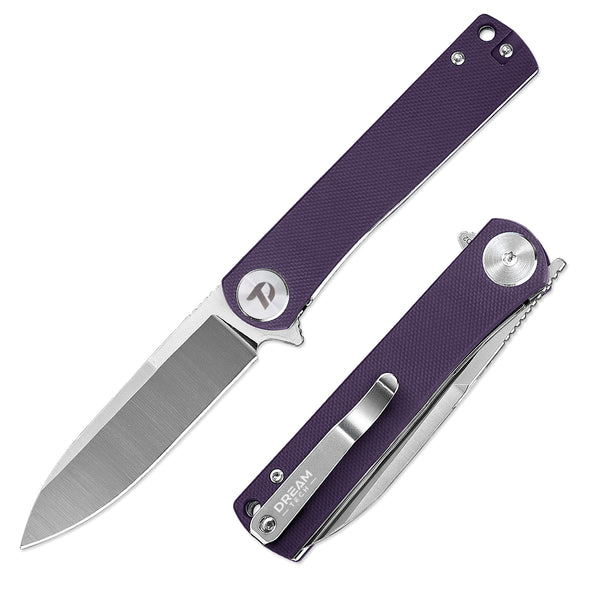 DREAMTECH Knife Folding Knife G10 Knives D2 Blade Knife D3896