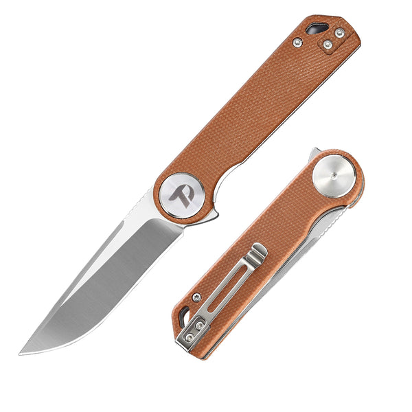 DREAMTECH Knife Folding Knife Micarta Handle D2 Knife D3897