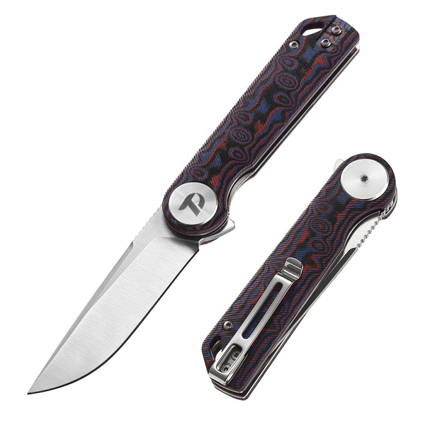 DREAMTECH Knife Folding Knife Micarta Handle D2 Knife D3897