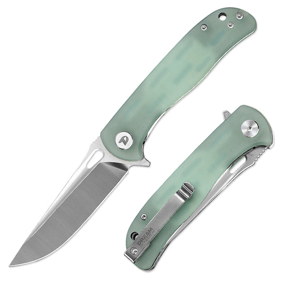 DREAMTECH Knife Folding Knife G10 Handle D2 Knife D3898