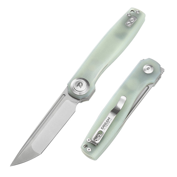 DREAMTECH Folding Pocket Knife G10 Handle D2 Blade Knife D4002