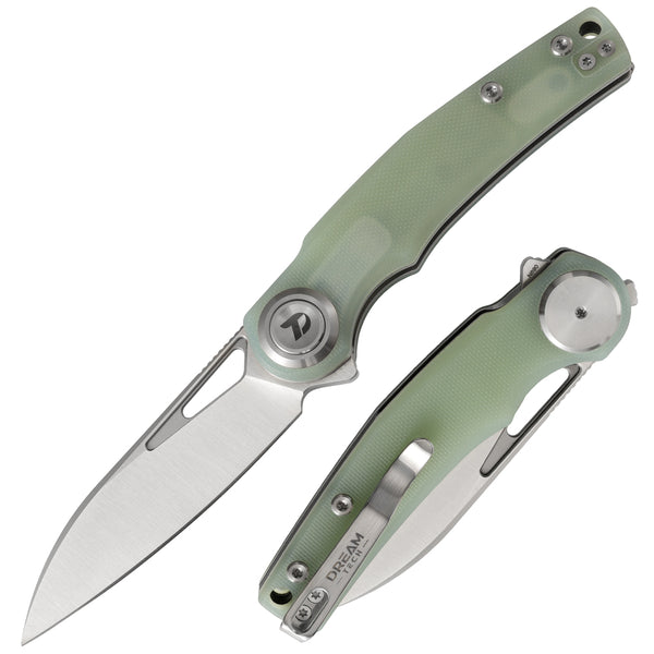 DREAMTECH Kinfe Folding Pocket Knife G10 Knives D2 Blade Knife D4130