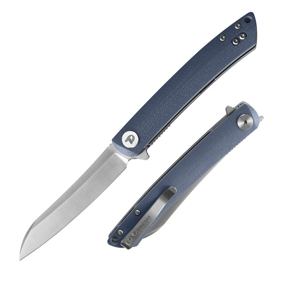 DREAMTECH Knife Small Pocket Knife With Clip G10 Knives D2 Knife D4224