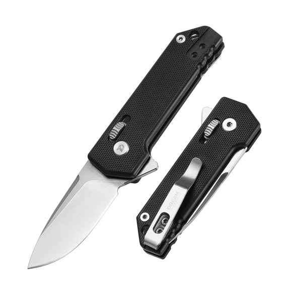 DREAMTECH Small Pocket Knives G10 Handle D2 Blade Knife D4251