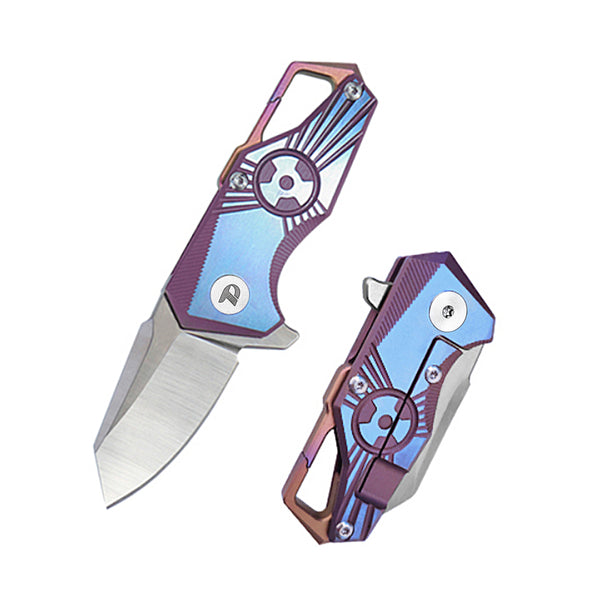 DREAMTECH Outdoor Mini Pocket Knife Titanium Handle S35vn Knife D5313