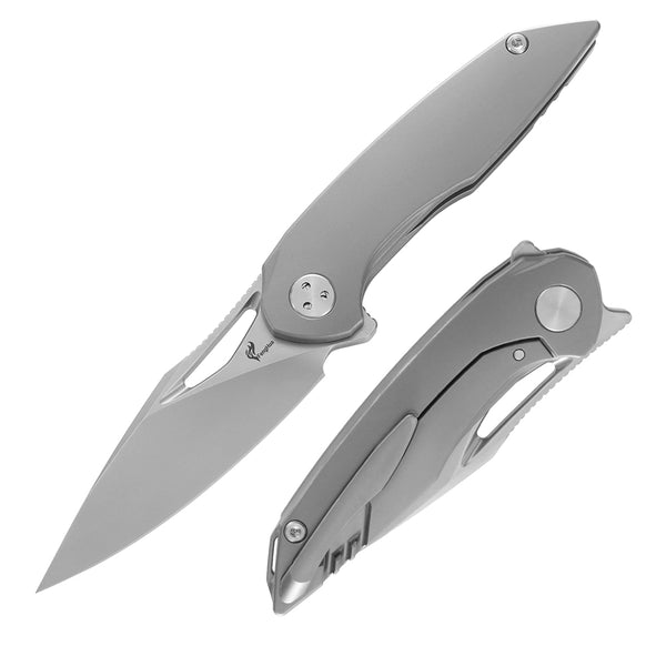 M390 Pocket Knife With Titanium Handle and The Pivot Axel Anti-rotation System (Our Patents)