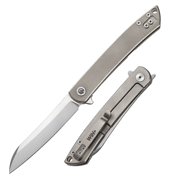 D2 Pocket Knife With Titanium Handle And Liner Lock System