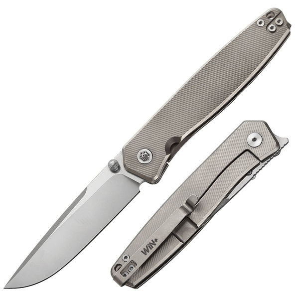 D2 Pocket Knife With Titanium Handle And Liner Lock System