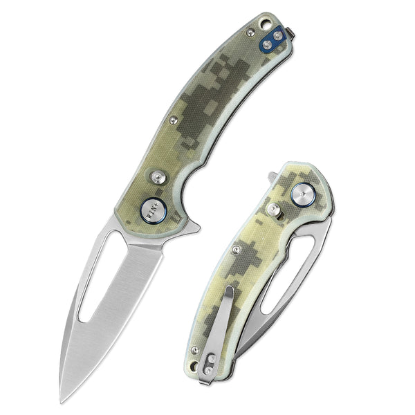 D2 Pocket Knife With Carbon Fiber Handle And Axis Lock System (Our Patents)
